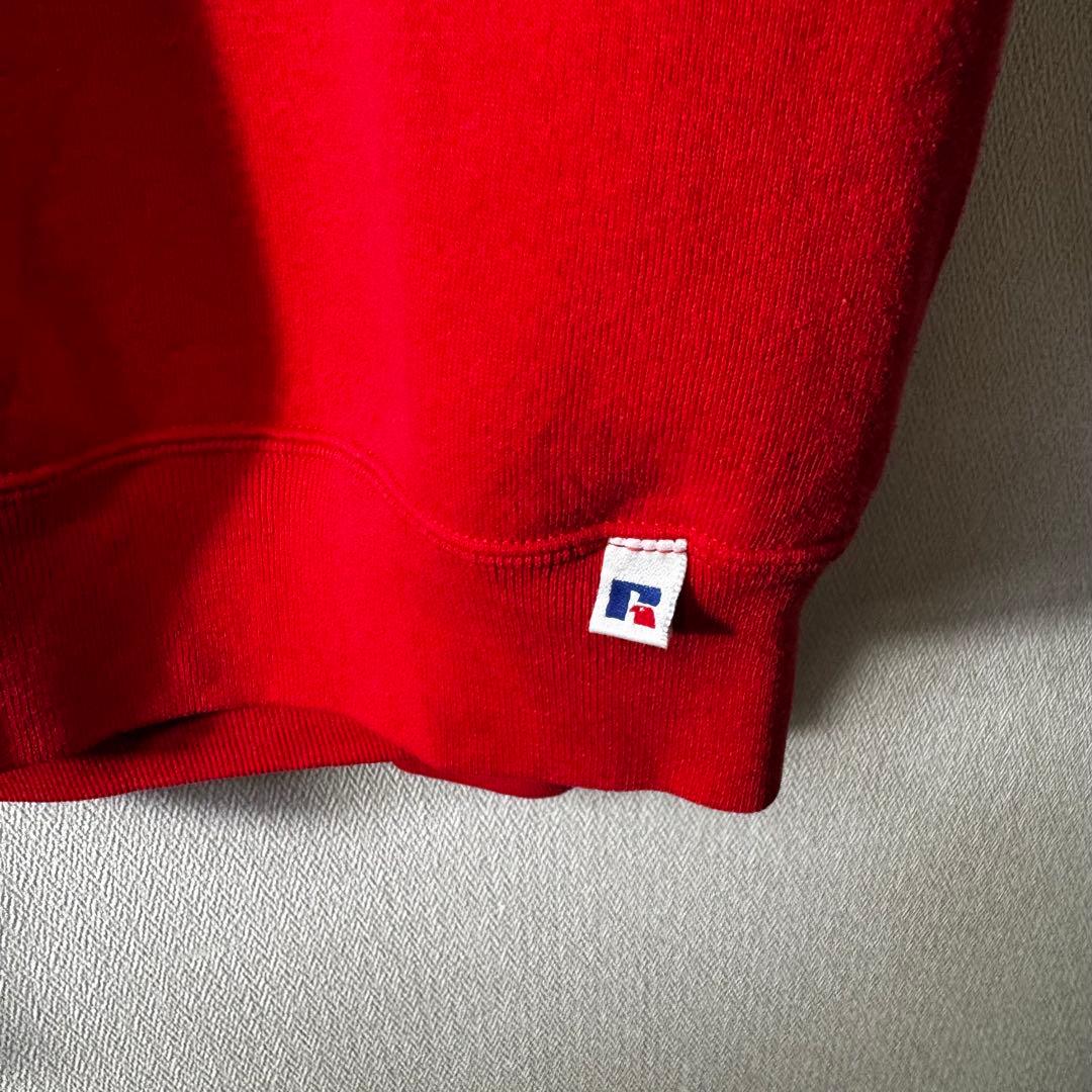 風*e様 90s USA製 RUSSELL 前V 無地 プランク 肉厚 L vi