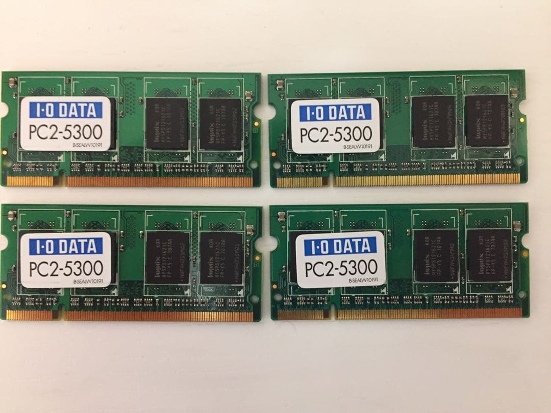 新品 I・O DATA SDX667 PC2-5300 256MB 306枚