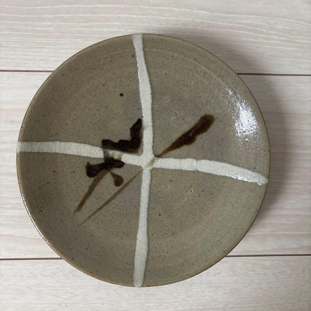 濱田庄司 流掛鉄絵皿