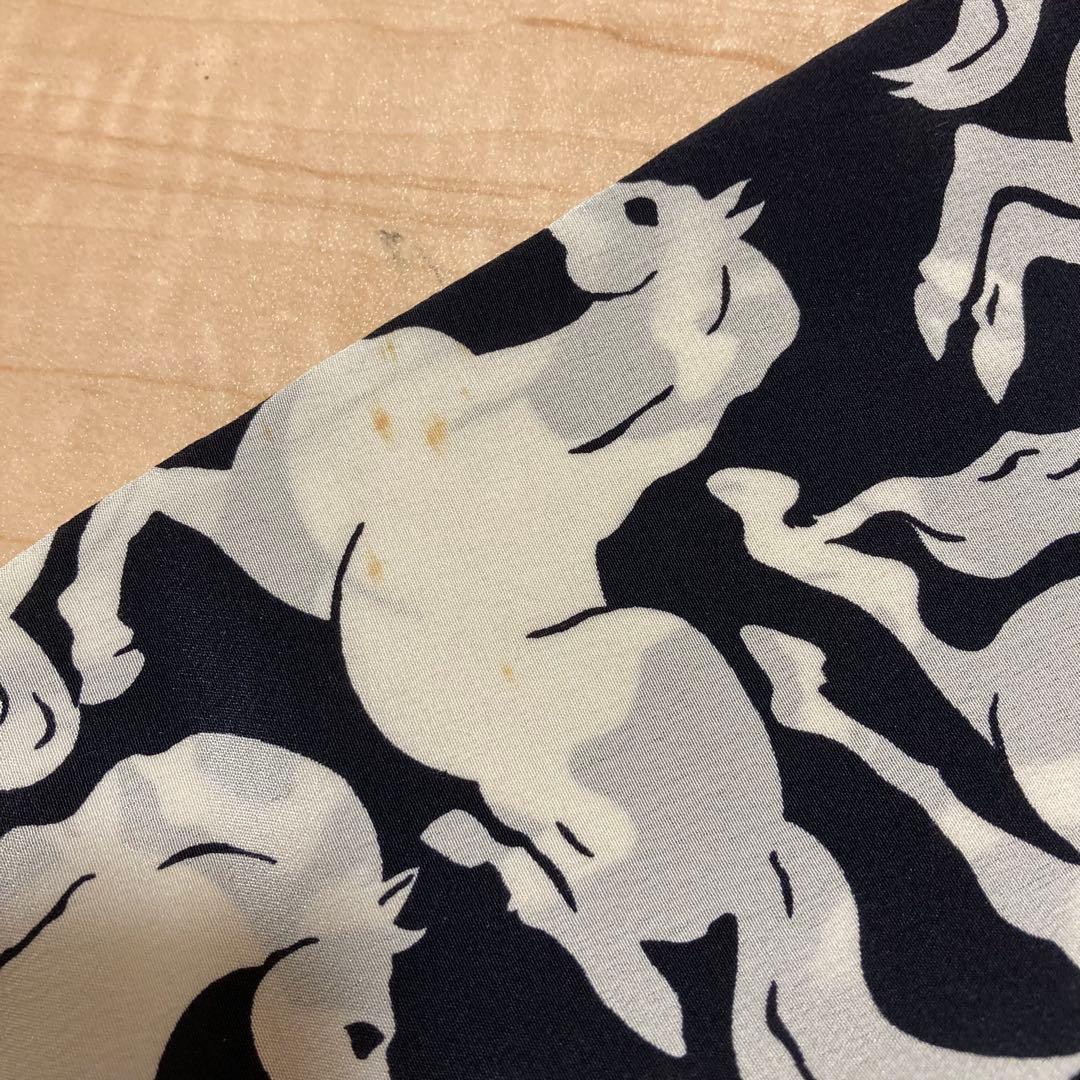 ステラマッカートニー ランニングホース 総柄 シルク カットソー トップス 38