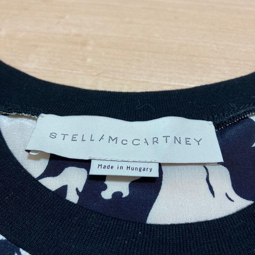 ステラマッカートニー ランニングホース 総柄 シルク カットソー トップス 38