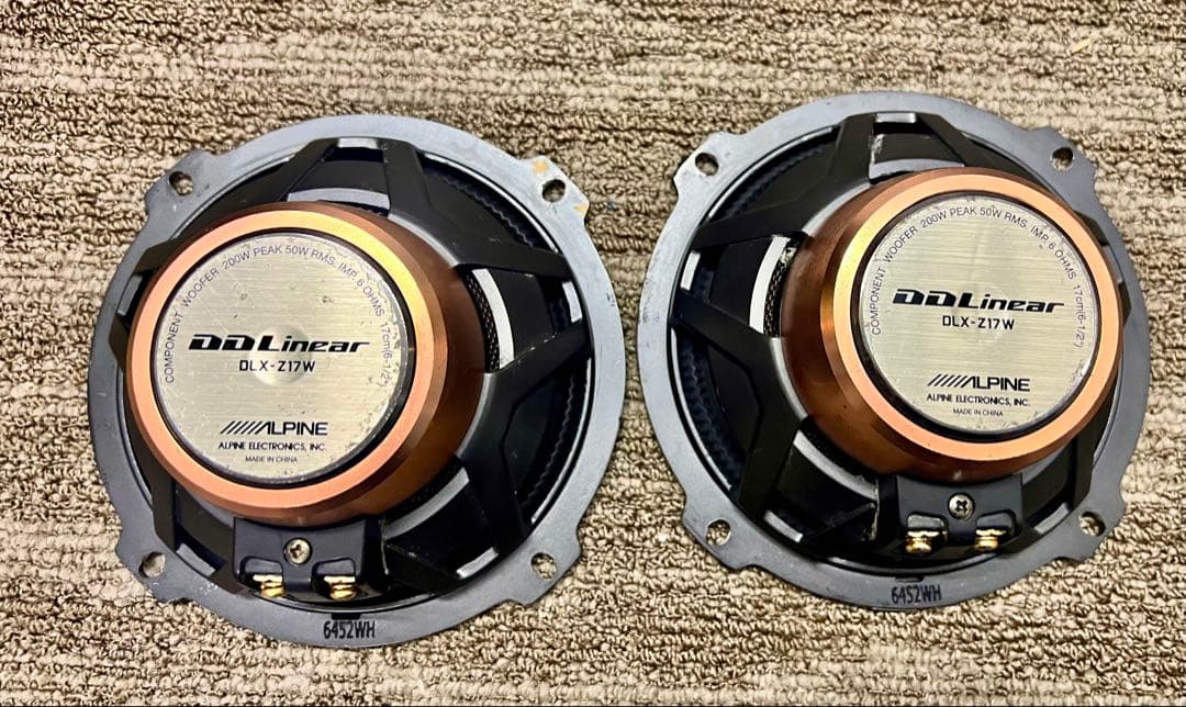 ALPINE アルパイン DLX-Z17W コンポーネント ウーファー