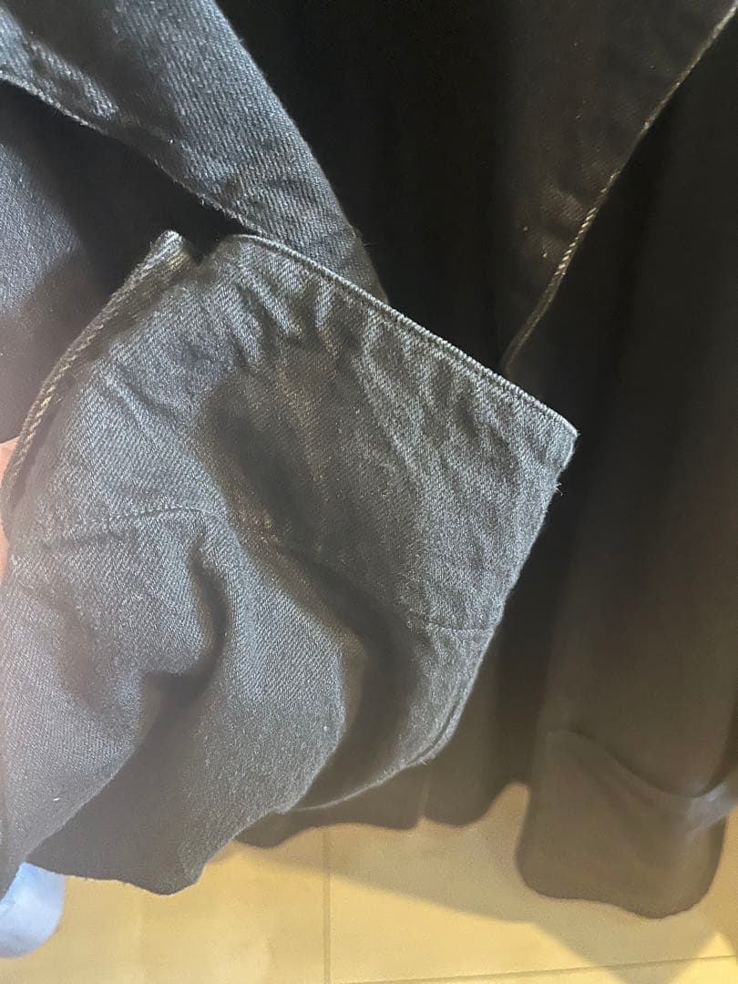 COMOLI デニムワークジャケット ブラック サイズ２ ２２AW