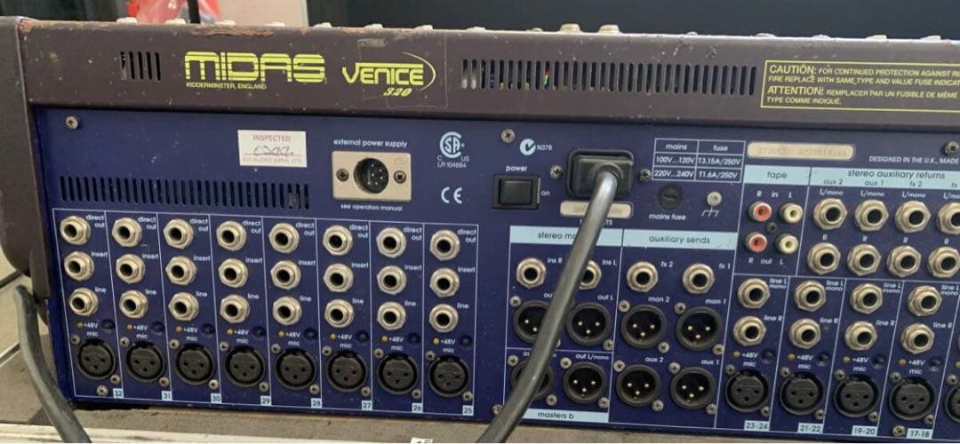 MIDAS　VENICE320　アナログミキサー