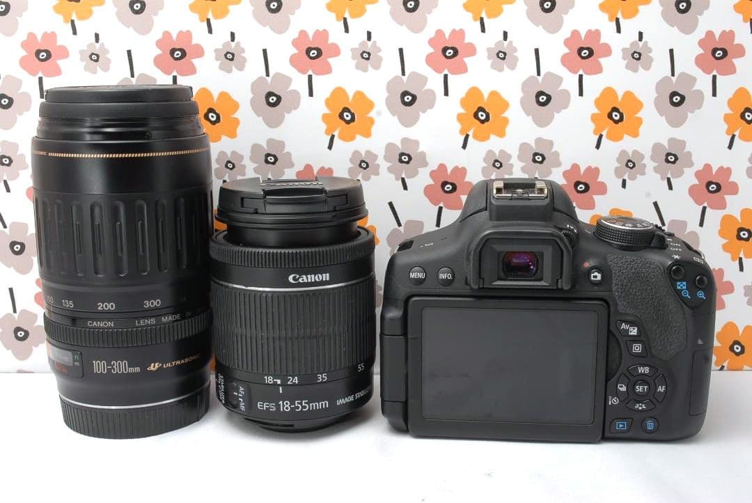 ❤Canon Kiss X8i❤バッテリー２個付き❤Wレンズ❤Wi-Fi転送❤