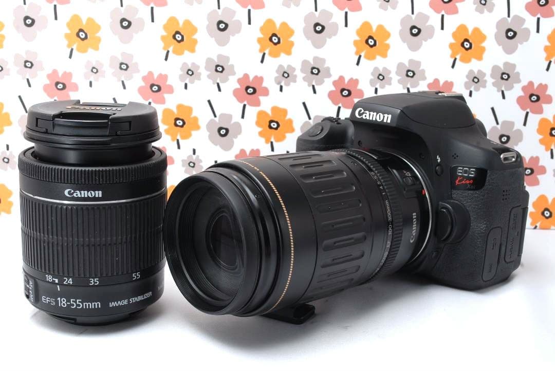 ❤Canon Kiss X8i❤バッテリー２個付き❤Wレンズ❤Wi-Fi転送❤