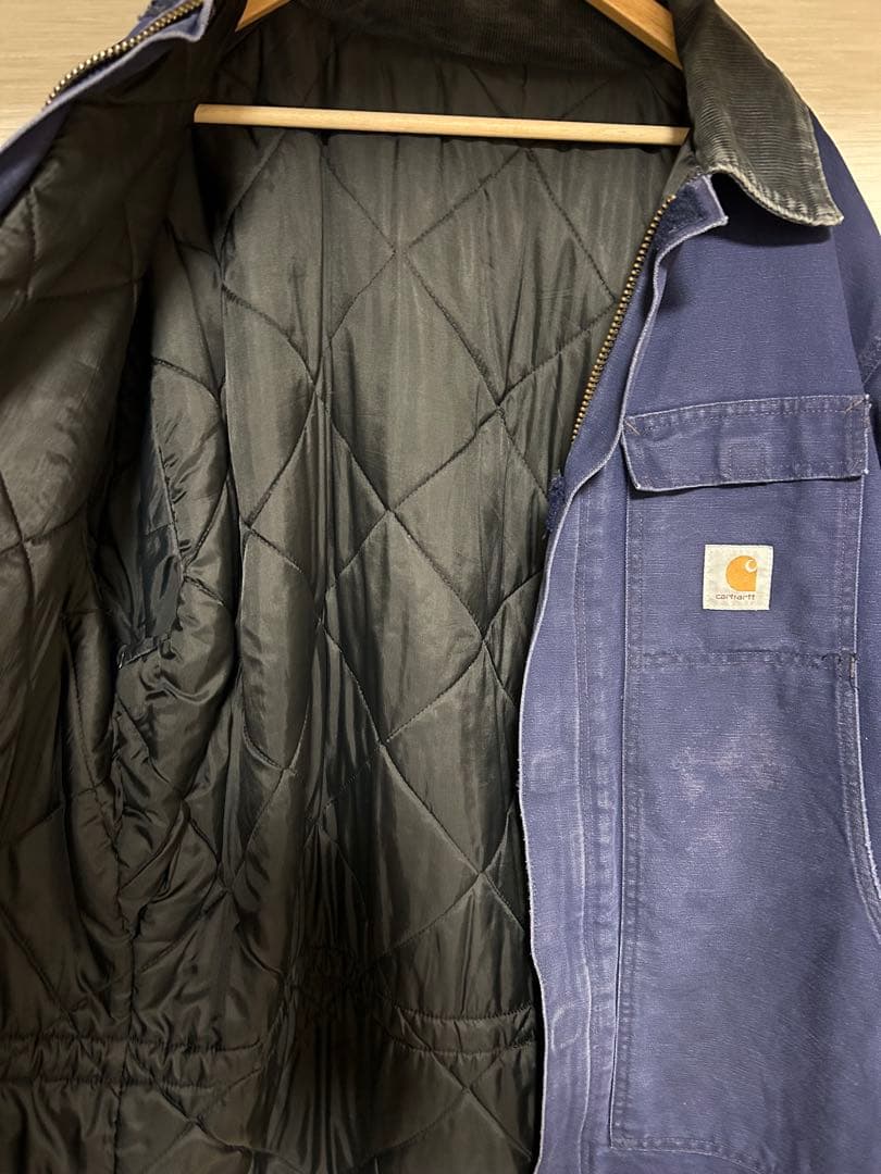 Carhartt ネイビー トラディショナル　ダック生地　stussy