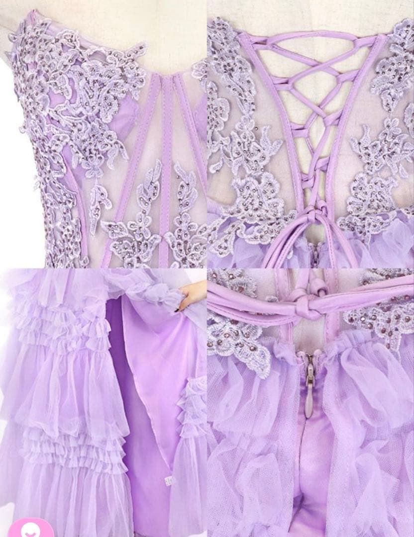 キャバドレス バースデードレスAライン ロングドレス Tika