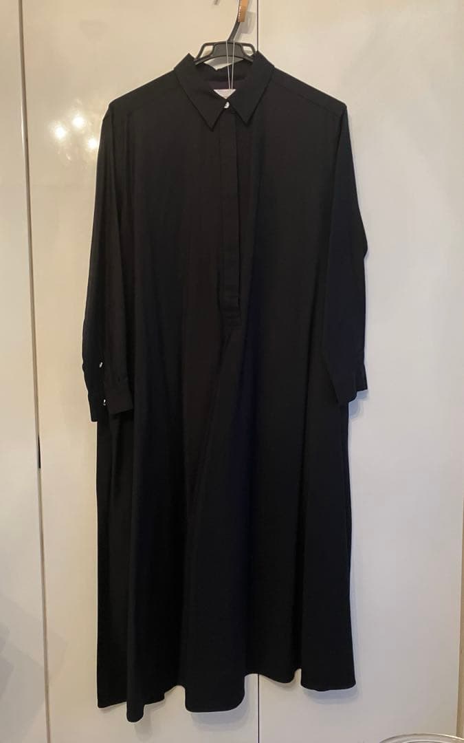 UNITED ARROWS シャツワンピース　ネイビー　ウール　38