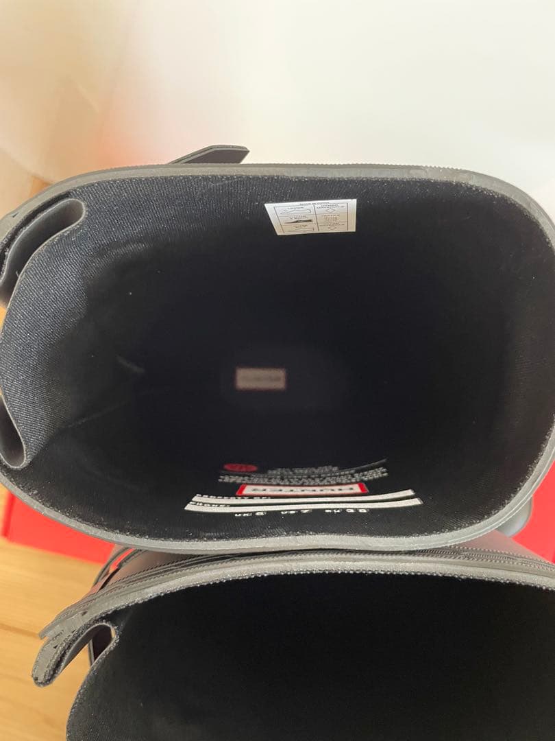 HUNTER（ハンター）ブラック 長靴 バックストラップ付き24.0