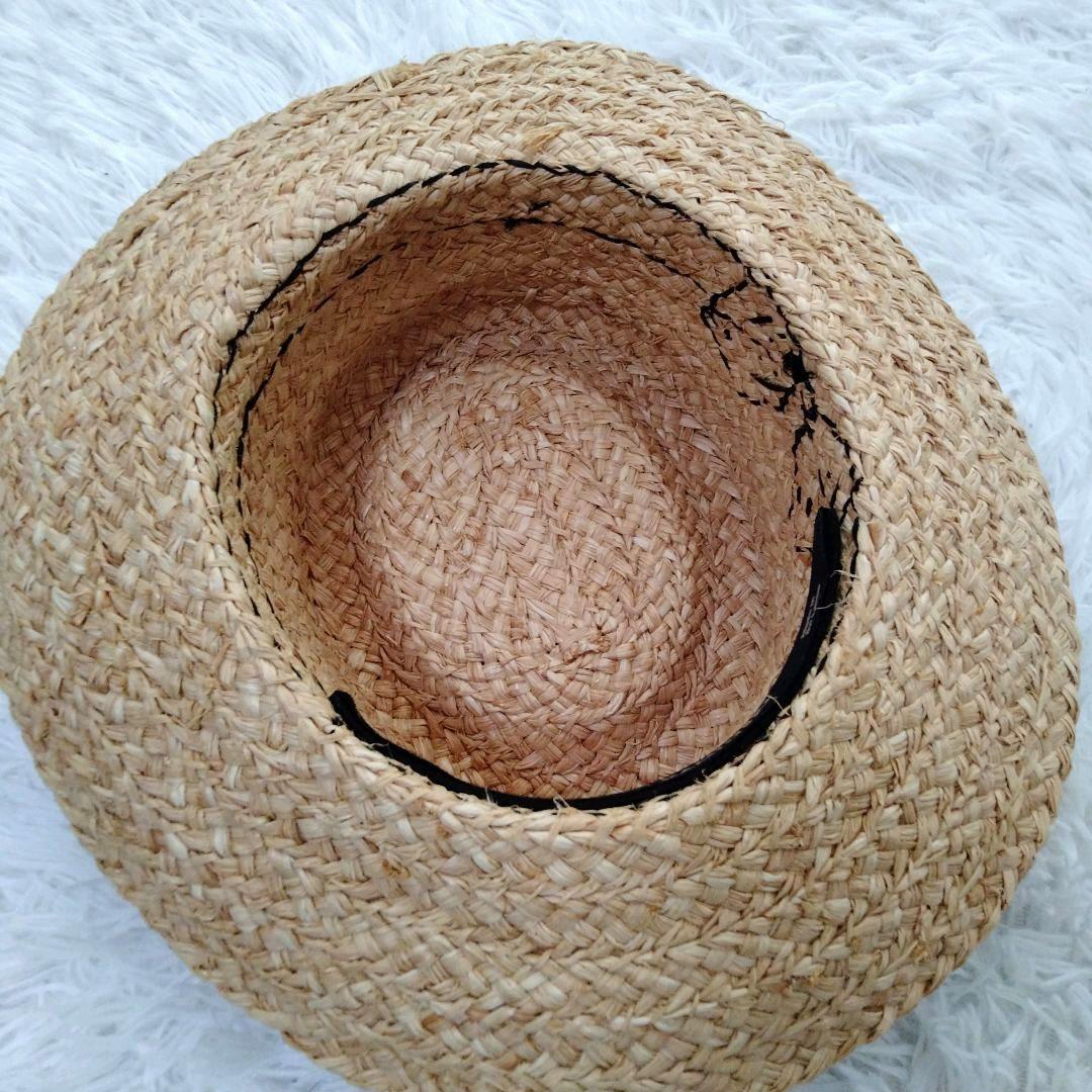 【希少】ヘレンカミンスキー ラフィアハット リボン モチーフ 美品