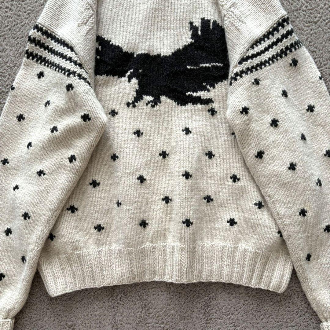 RALPH LAUREN 90s ニット イーグル柄 カウチンセーター
