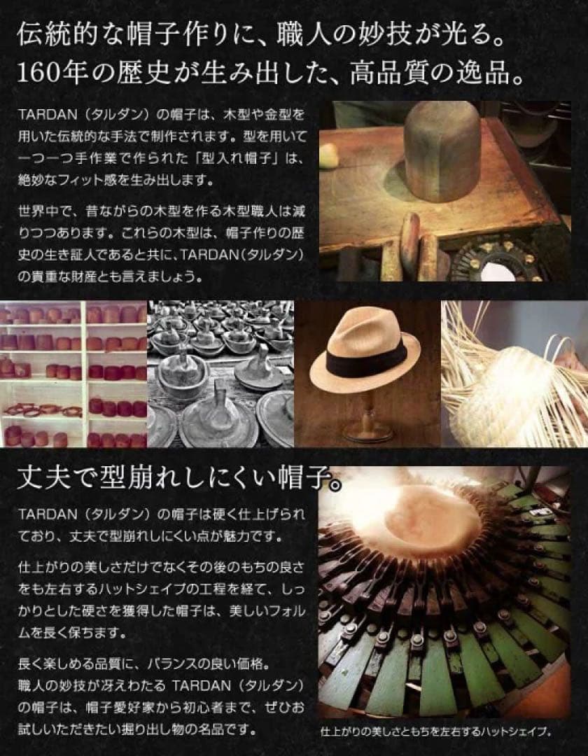 【極美品】 TARDAN ウールハット ボーターハット