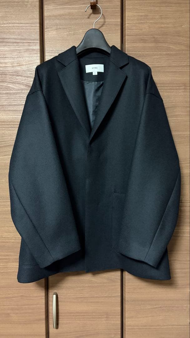 【2025AW】HYKEウールジャケット 黒 サイズ3