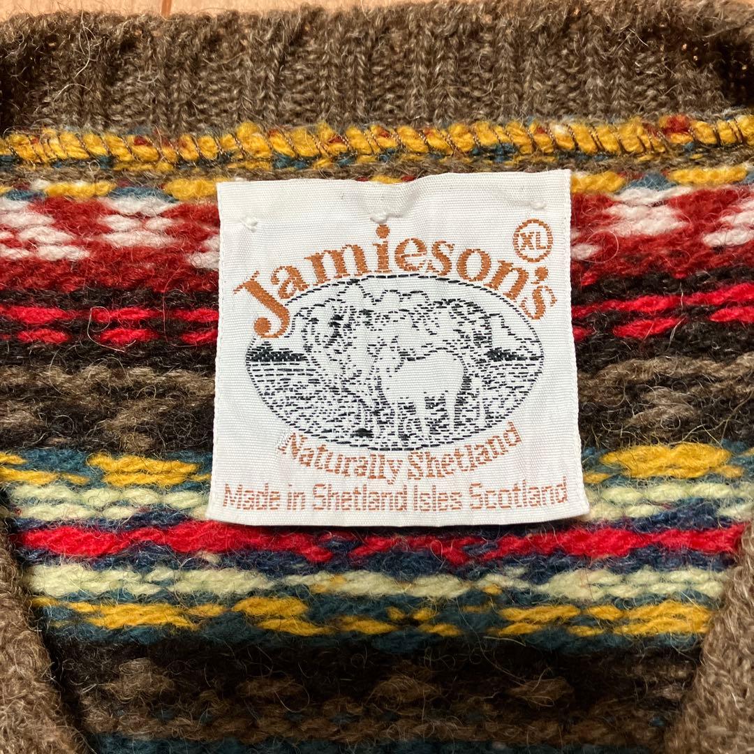 Jamieson's ジャミーソンズ フェアアイル柄 ウールベスト