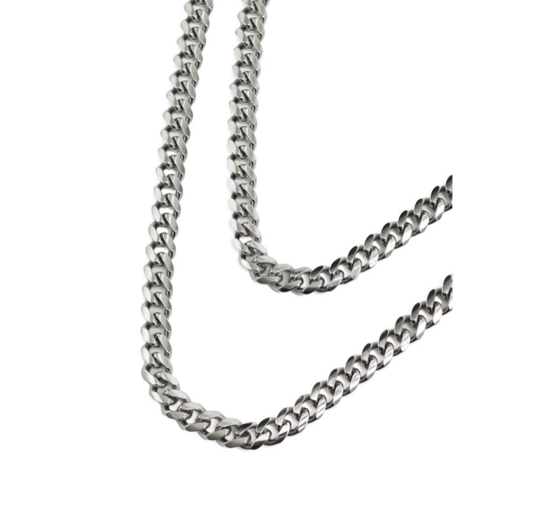 小物 FILTH TINY CUBAN DOUBLE CHAIN / SIL