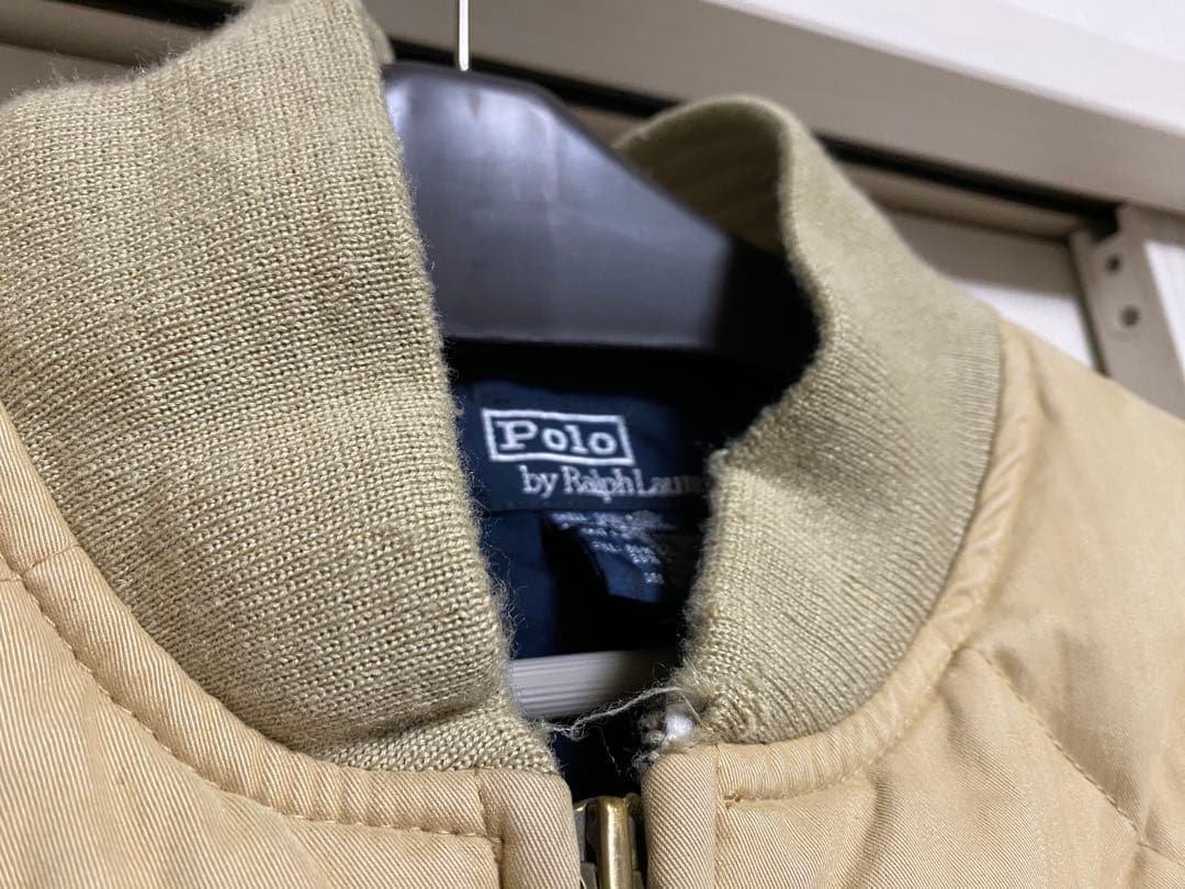 90s ポロラルフローレン ダウンジャケット スカイライナー型 ベージュ 短丈
