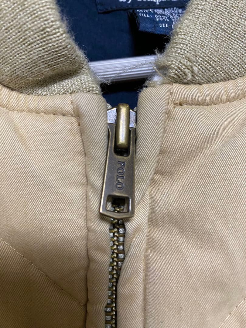 90s ポロラルフローレン ダウンジャケット スカイライナー型 ベージュ 短丈