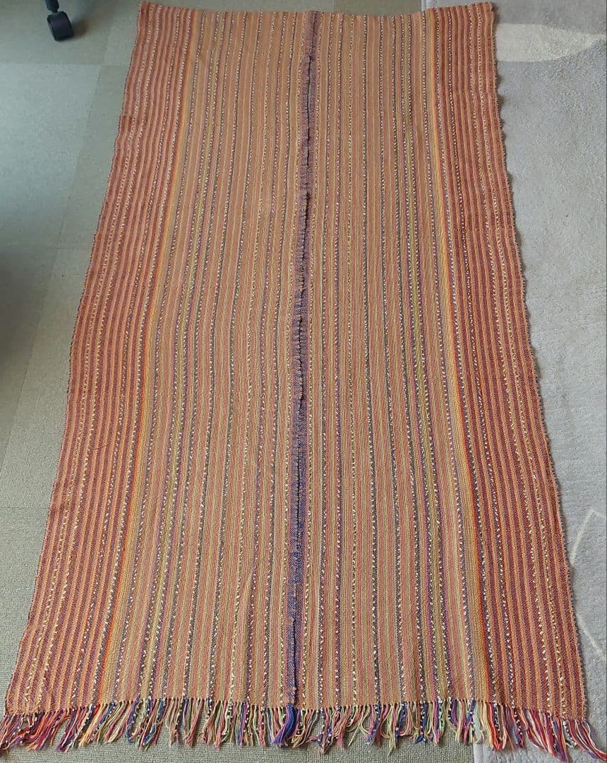 新品　　【手作り】　　【世界に１つだけ】の　さをり織りのれん　【2点】