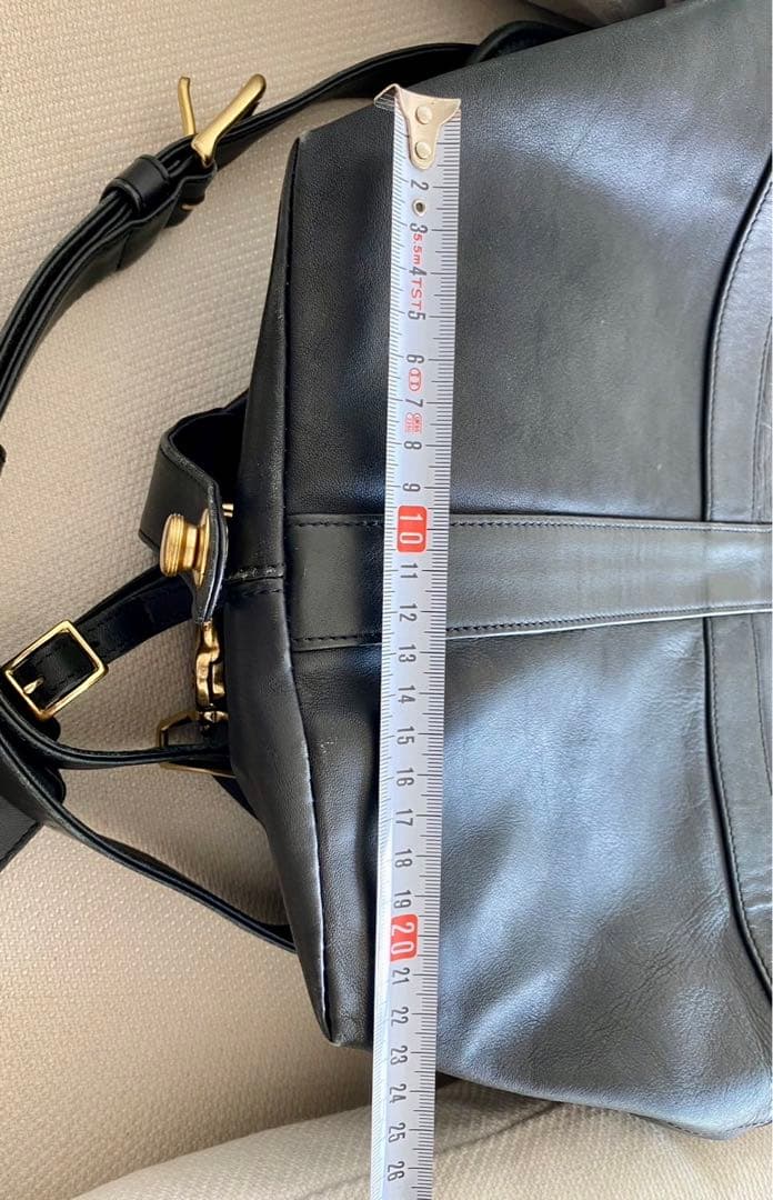 coach コーチボストンバッグ　レザー　ブラック　ショルダー2way