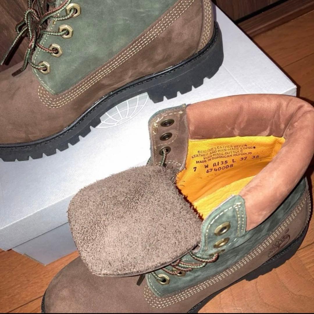 Timberland ティンバーランド 6インチブーツ ブラウン グリーン 箱無