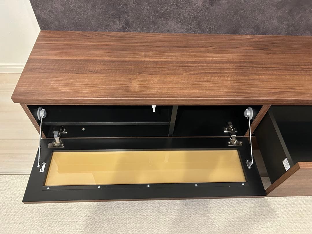 賃貸設置可能 壁掛け金具付 Pamouna テレビボード 幅160cm