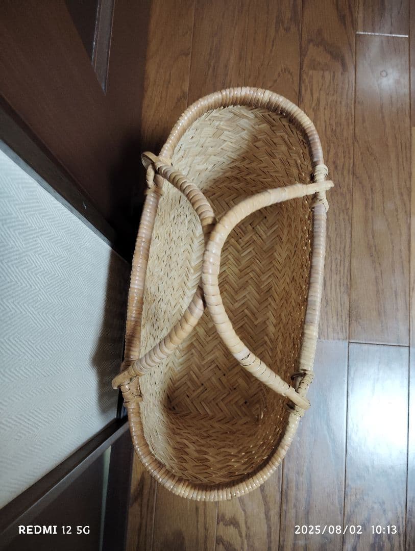 鳥越竹細工　スズタケ　カゴバッグ