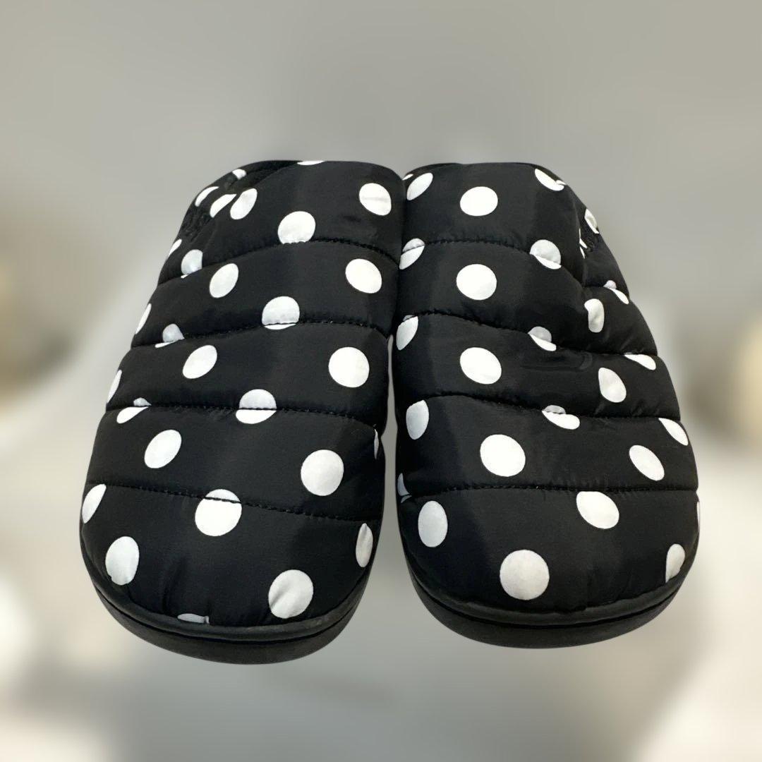SUBU スブ スリッポン ドット ウィンターサンダル キルティング スリッパ