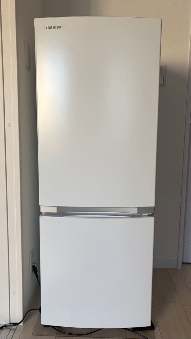 TOSHIBA 2ドア冷蔵庫 GR-S15BS セミマットホワイト 美品