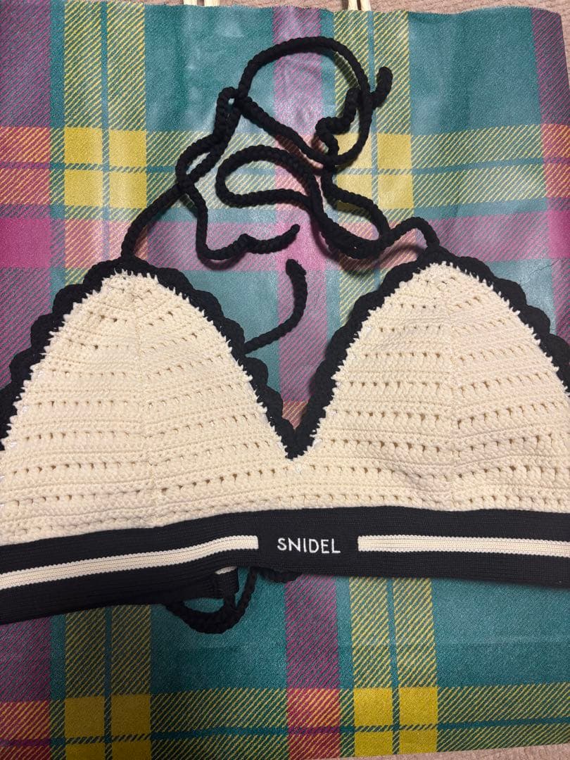 SNIDEL リュックセットクロシェビキニ WHT 白 水着