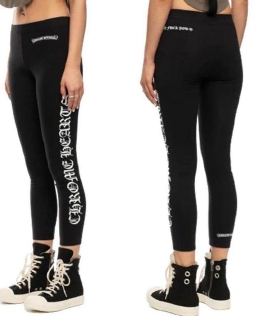 トイプー黒　クロムハーツレギンス・