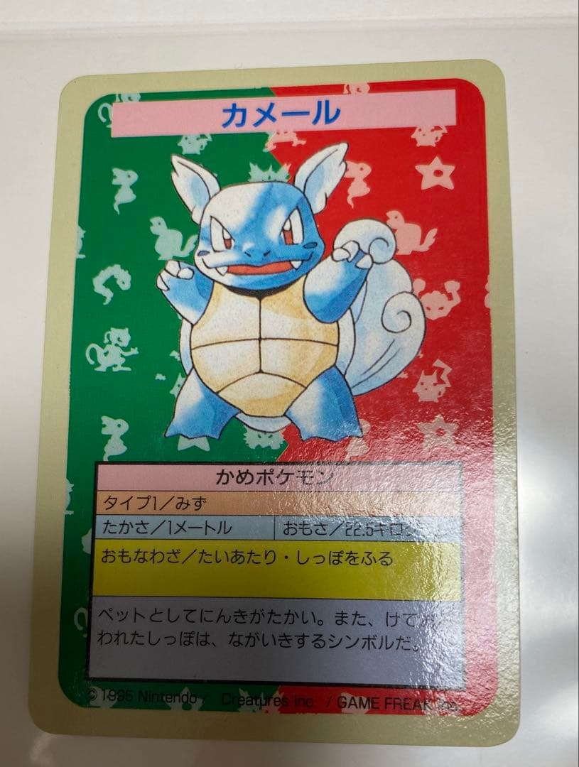 ポケモンカード トップサン エラー ナンバーレス 裏青 カメール