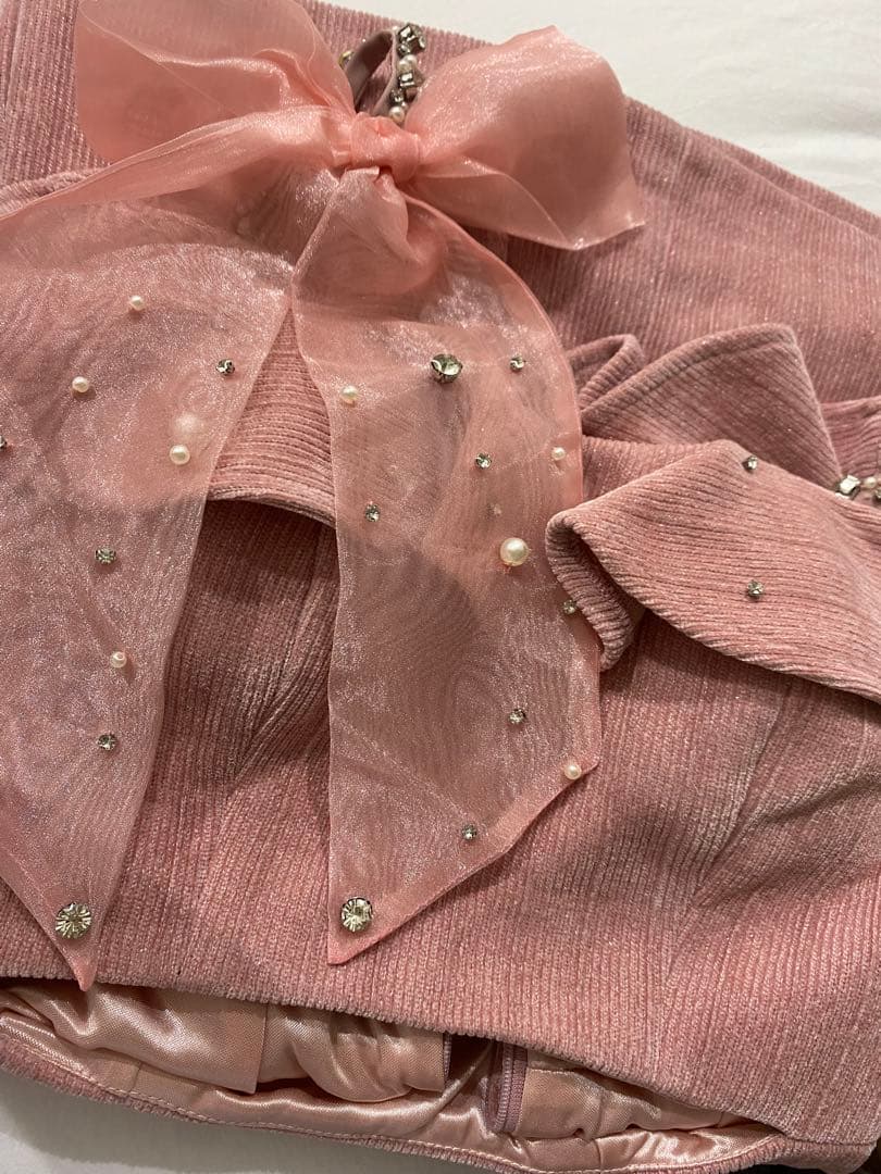 最終お値下げ　sugar ROBE de FLEURS ミニドレス ピンク　冬