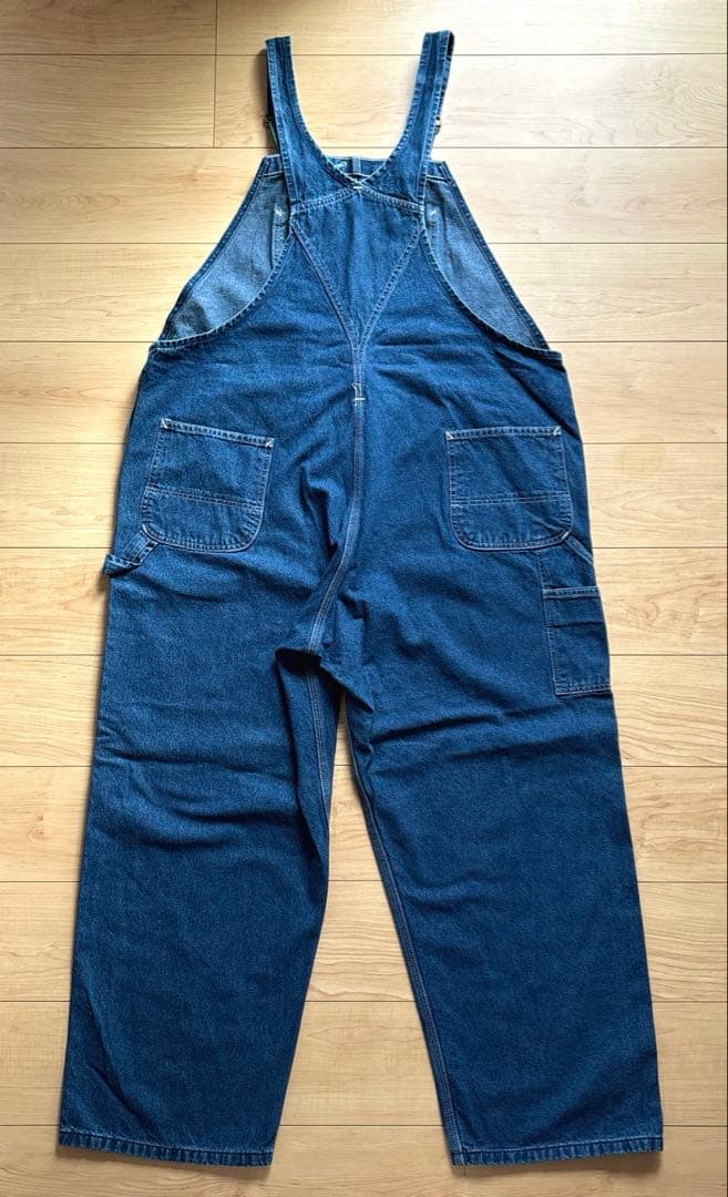 【希少サイズ】W46 L28 カーハートデニム オーバーオール ワイドシルエット