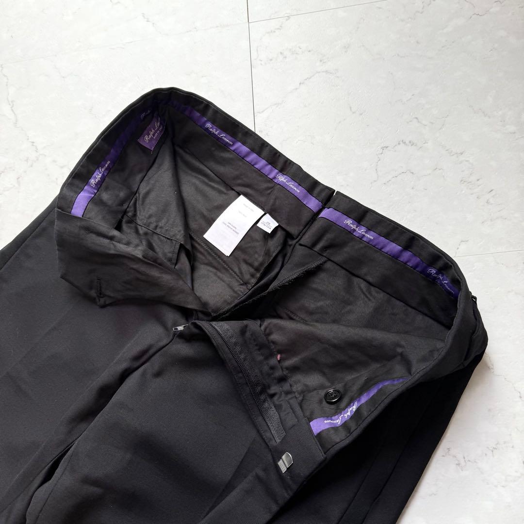 ラルフローレン パープルレーベル スラックス M アジャスター ブラック