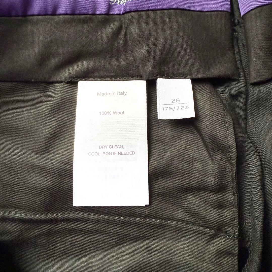 ラルフローレン パープルレーベル スラックス M アジャスター ブラック