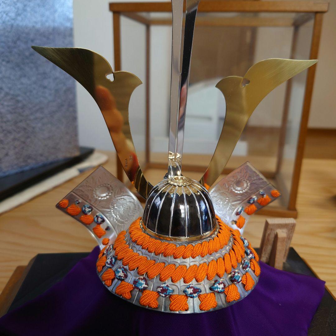 【武比古作】純銀製・兜・五月人形