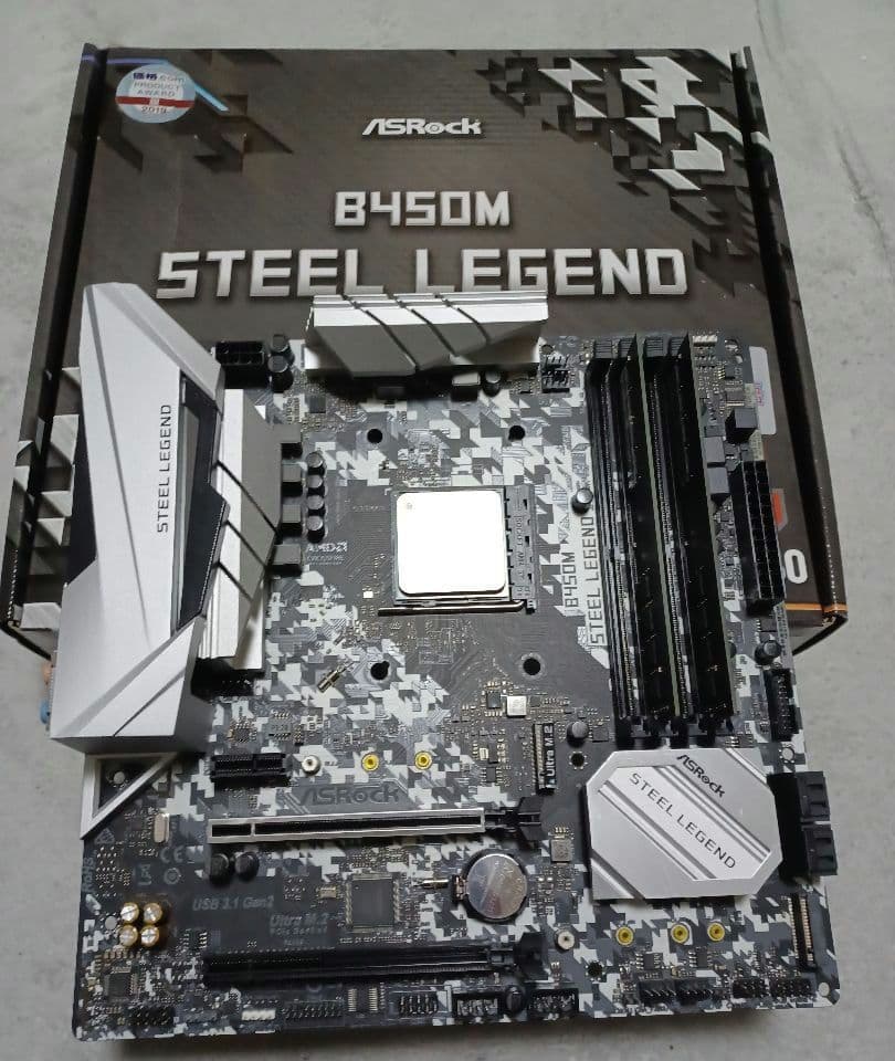 B450 Ryzen5 3600 DDR4 2666 8gb ×2 計 16GB