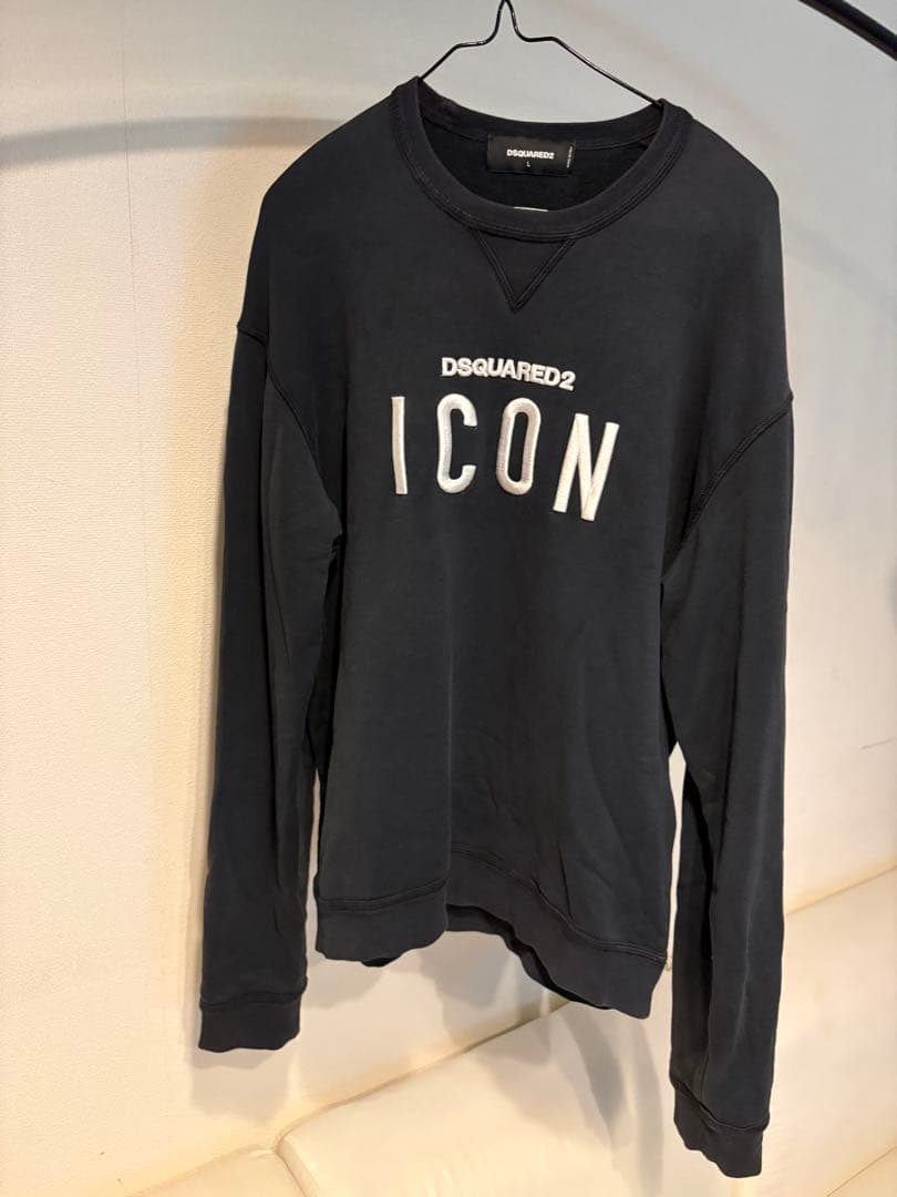 【激レア】DSQUARED2 ICON トレーナー ダークブルー