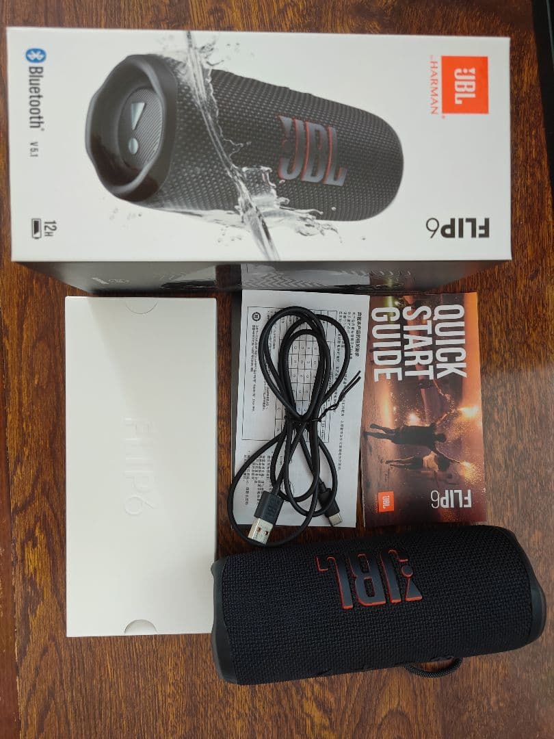 JBL FLIP6 Bluetoothスピーカー 2ウェイ・スピーカー ブラック