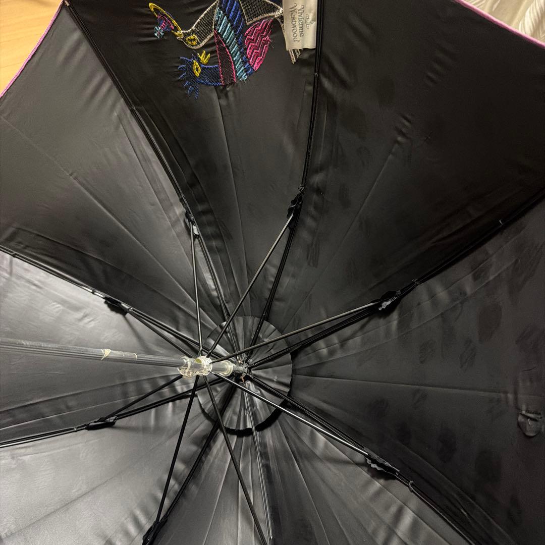 ヴィヴィアンウエストウッド　晴雨兼用傘　雨傘　日傘　鳥柄　パゴタ　黒