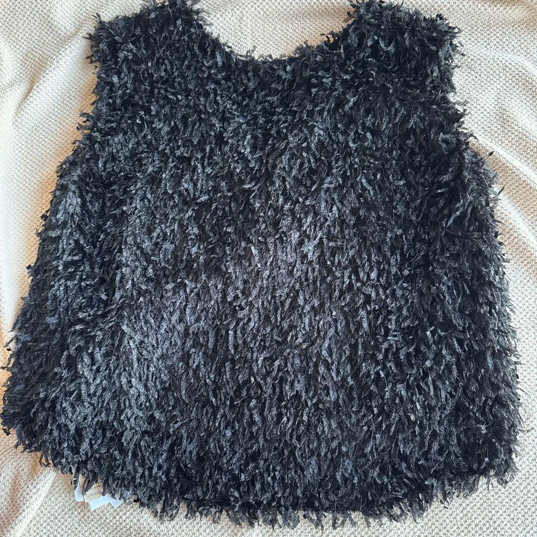 CADUNE ふわふわトップス ブラック　M