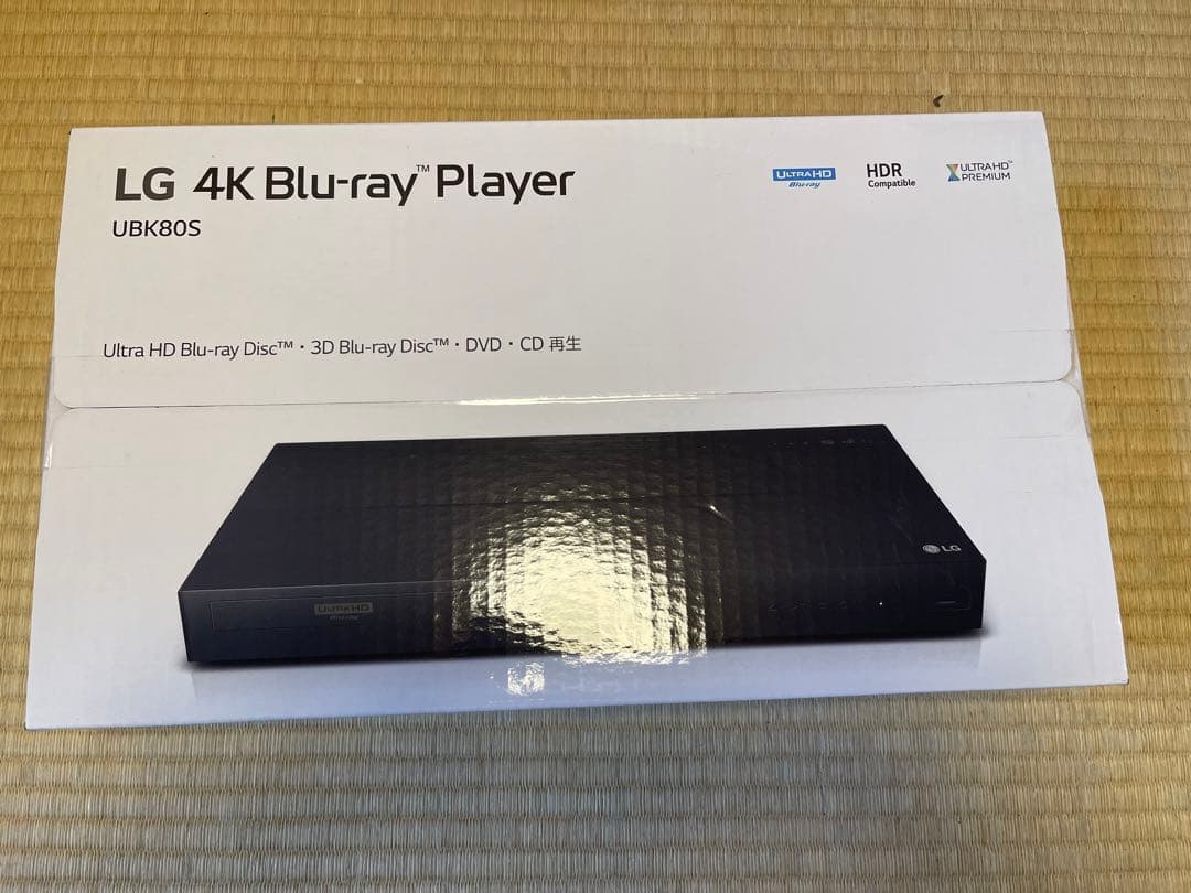 LG 4K Blu-ray Player UBK80S 新品未開封