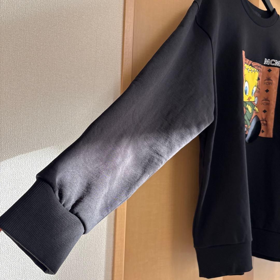 【美品】MCM ルーニー・テューンズ　トゥイーティー　コラボ スウェットシャツ黒