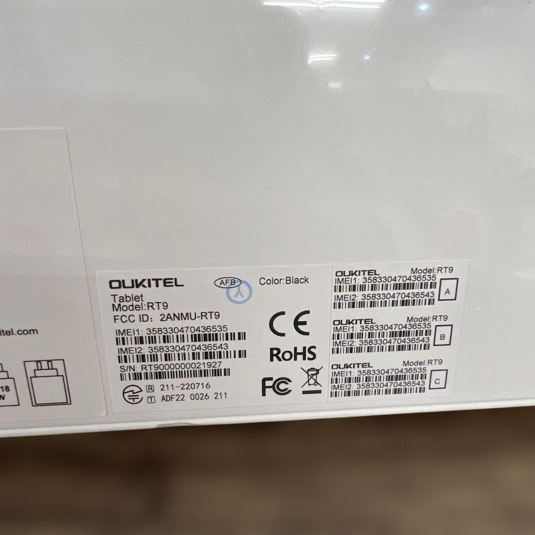 12508 OUKITEL RT9 Android14タブレット24+256GB