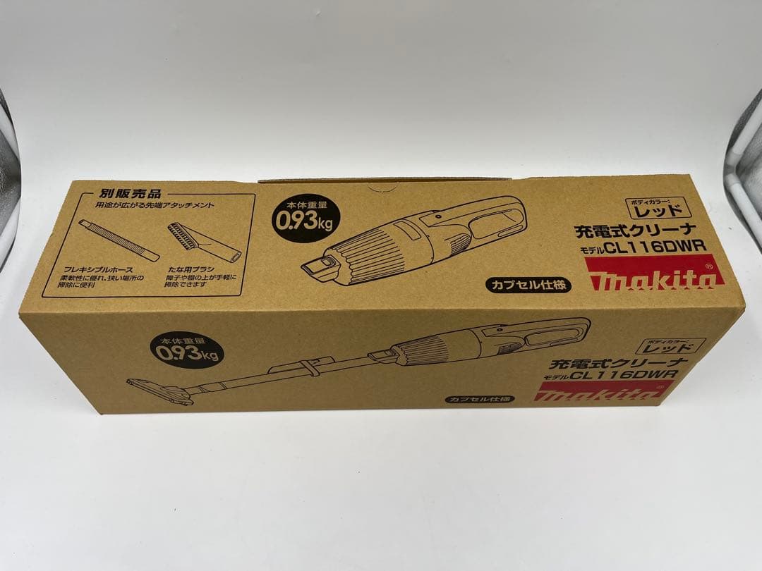 マキタ(Makita) 充電式クリーナ（レッド） 充電器付 CL116DWR