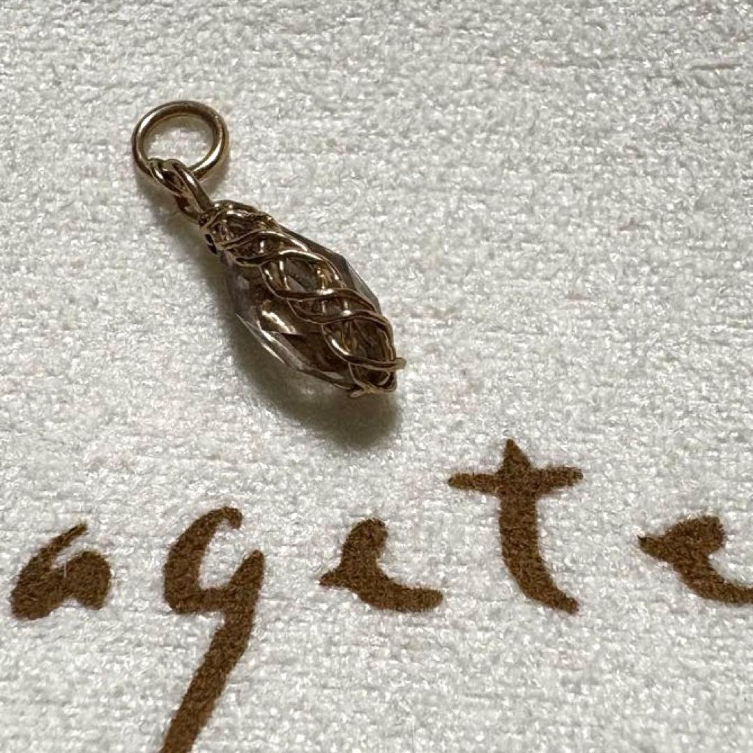 agete classic スモーキークォーツピアスチャーム片方のみ