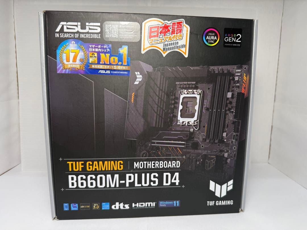 ASUS TUF B660M-PLUS D4 自作PCパーツ　マザーボード