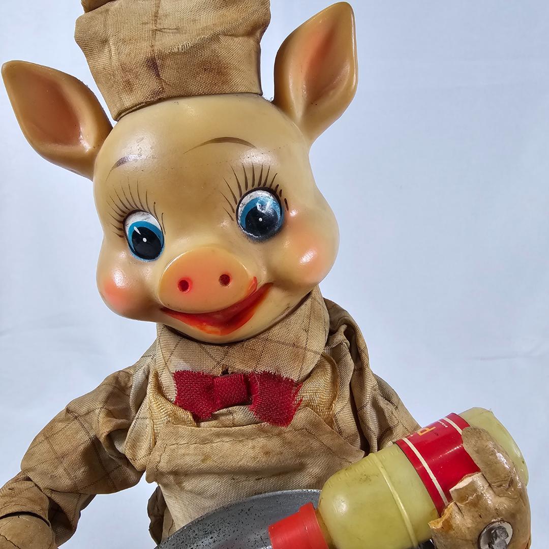 PIGGY COOK 昭和レトロ ブリキ 豚 シェフ
