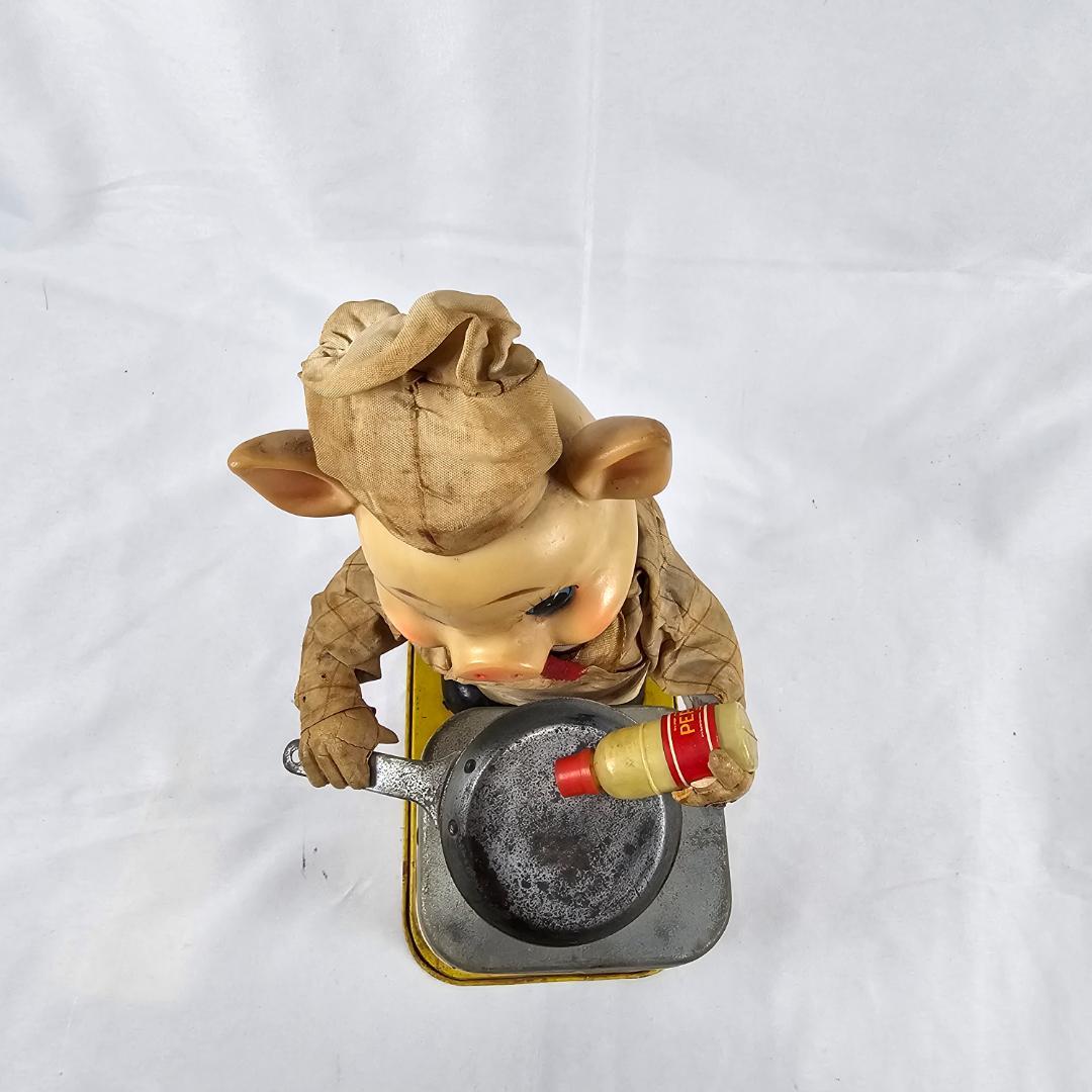 PIGGY COOK 昭和レトロ ブリキ 豚 シェフ